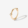 Mamin diamond hoop piercing