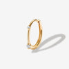 Landis diamond hoop piercing