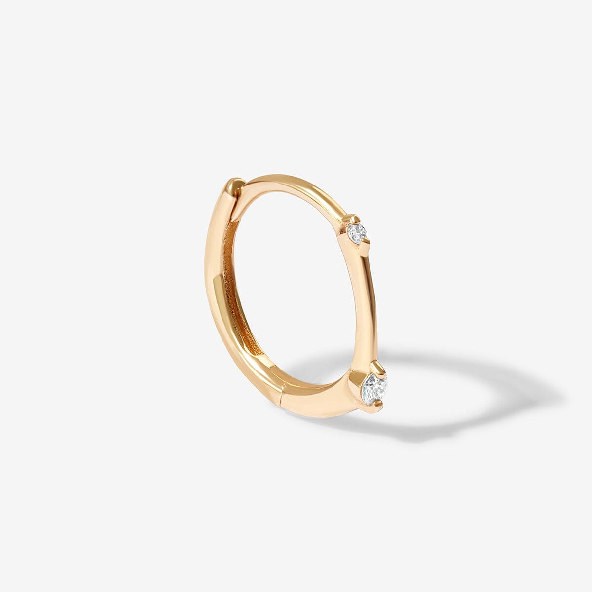 Landis diamond hoop piercing