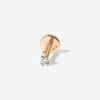 Cabriole diamond stud piercing