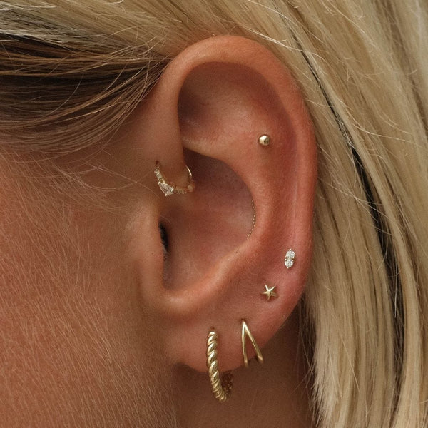 Duke twinset diamond piercing