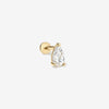 Ellis pear diamond piercing