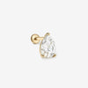 Ellis pear diamond piercing
