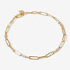 Fai triple link paperclip chain bracelet