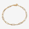Fai triple link paperclip chain bracelet