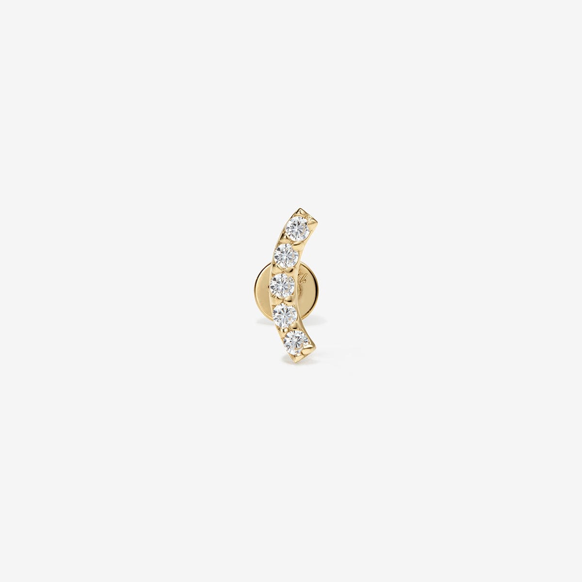 Finn diamond contour piercing