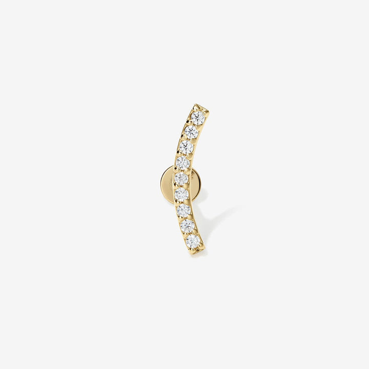 Finn diamond contour piercing