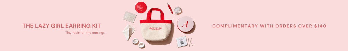 The Lazy Girl Earring Kit. Tiny tools for tiny earrings. Complimentary with orders over $140.
