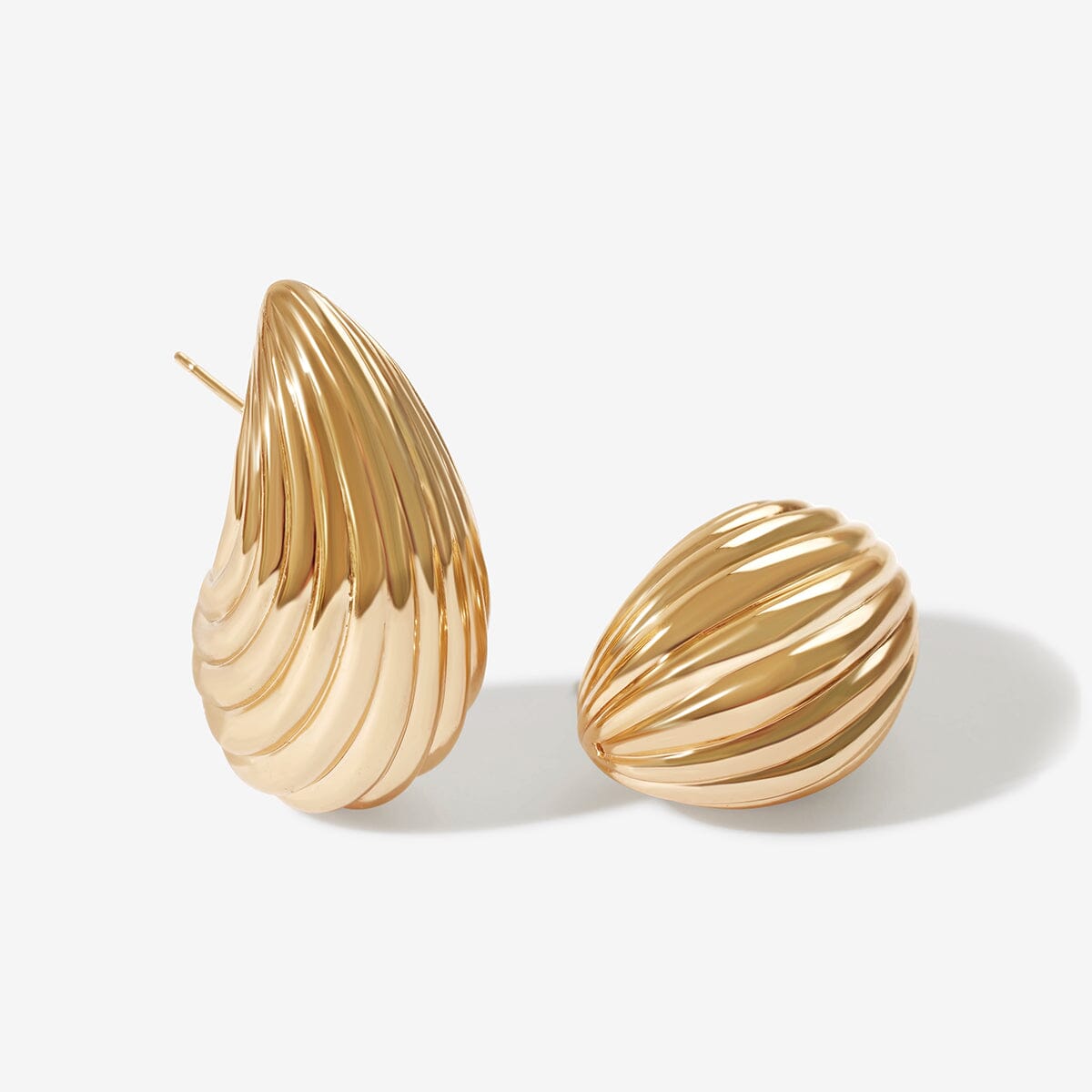 Lalaounis Greece Gold Shell Motif Earrings – Oak Gem