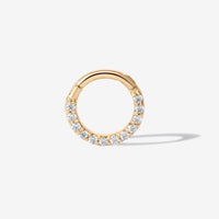 Frankie u hoop diamond piercing