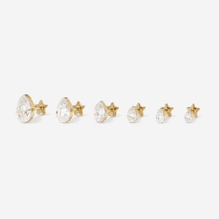 Hugh pear Lab Air™ diamond piercing