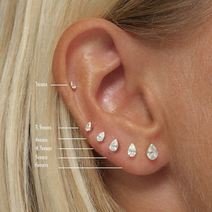 Hugh pear Lab Air™ diamond piercing