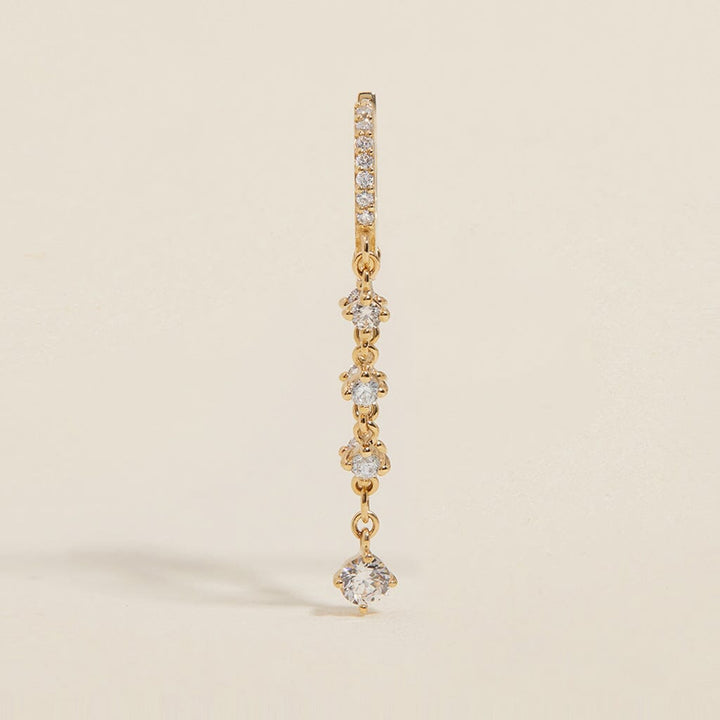 Idris chain hoop earring