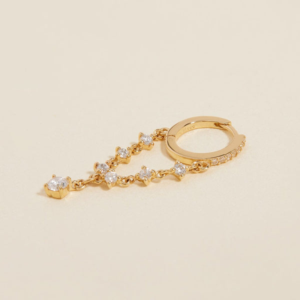 Idris chain hoop earring