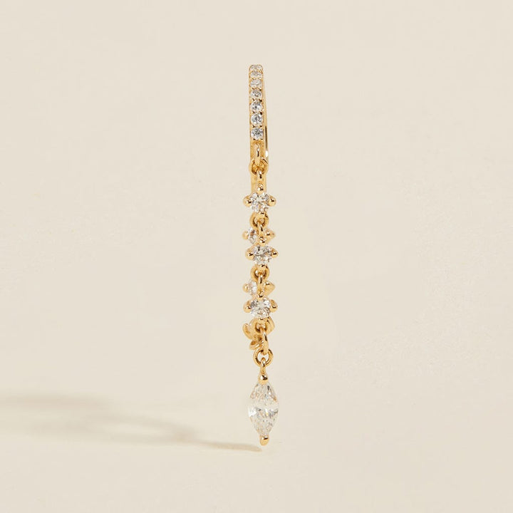 Jacob chain hoop earring