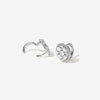 Johnnie round quilted huggie earrings