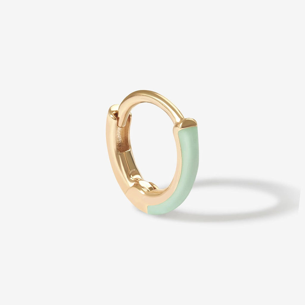 Joyner mint enamel baby huggie