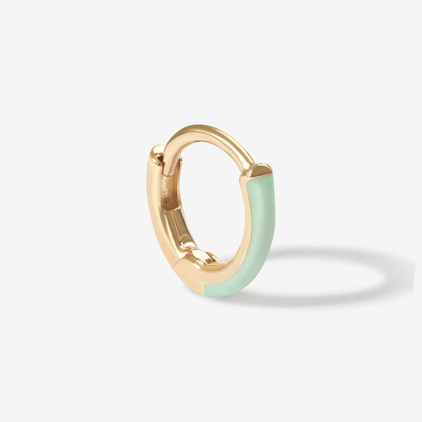 Joyner mint enamel baby huggie