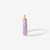 Joyner lavender enamel baby huggie