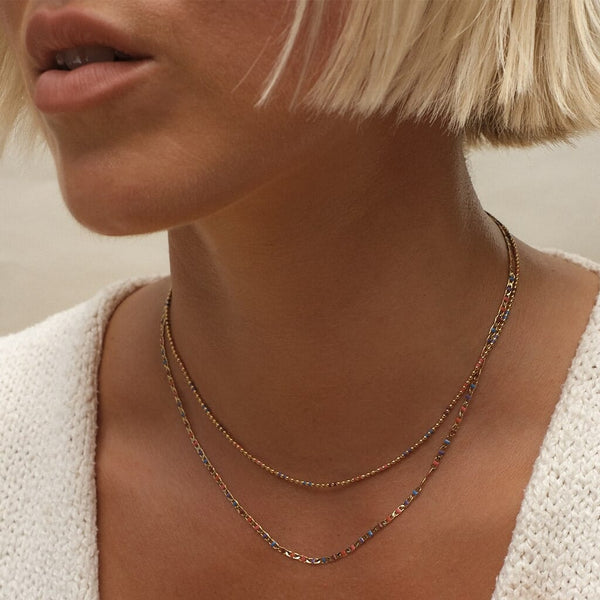 Emin juicy ball chain necklace