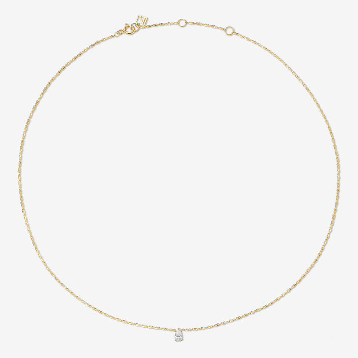 Owen pear diamond necklace