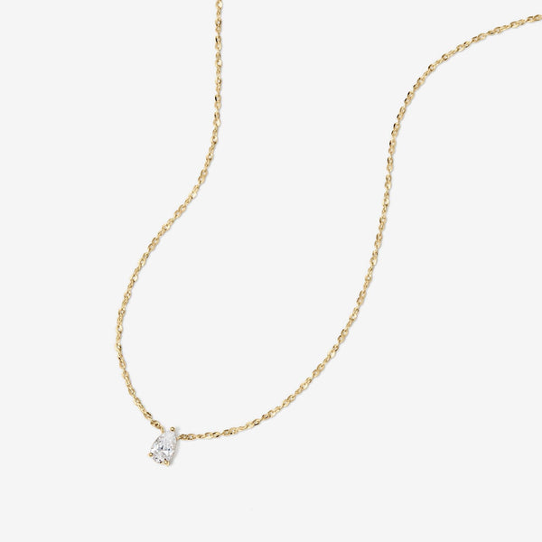 Owen pear diamond necklace