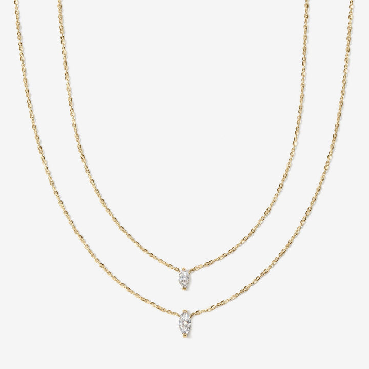 Julian marquise diamond necklace