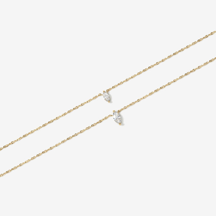 Julian marquise diamond necklace