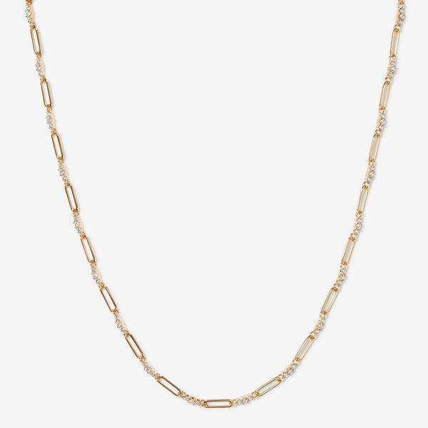 Kahl single link paperclip chain necklace