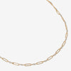 Kahl single link paperclip chain necklace