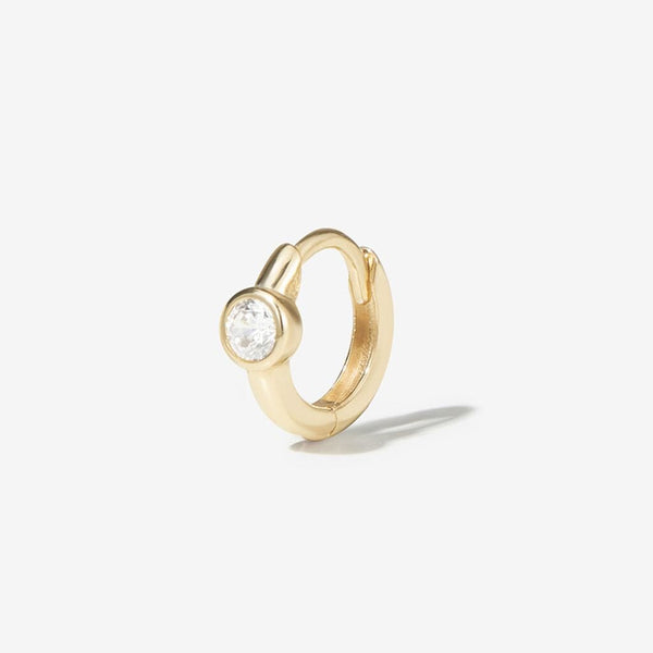 Lotto diamond hoop piercing