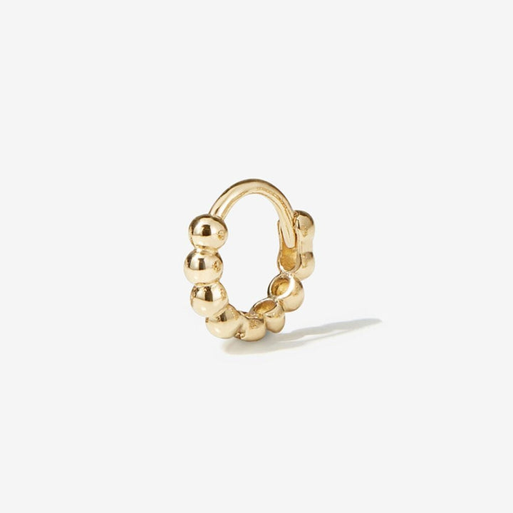 Lucky beaded hoop piercing