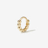 Lucky beaded hoop piercing