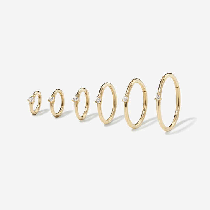 Cloud diamond clicker hoop