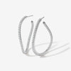 Tao wave maxi hoop earrings