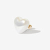 Leo large puffy pearl heart piercing