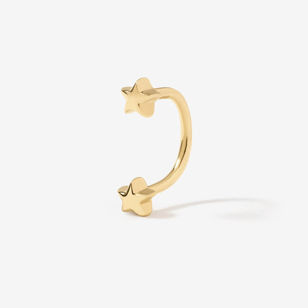 Lincoln star u hoop piercing