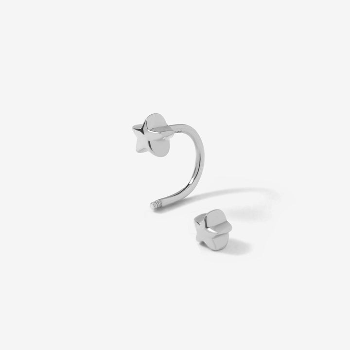 Lincoln star u hoop piercing
