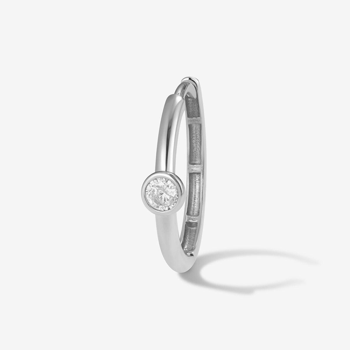 Lotto diamond hoop piercing