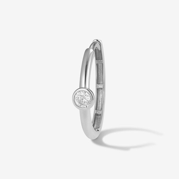 Lotto diamond hoop piercing