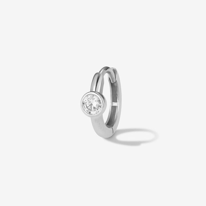Lotto diamond hoop piercing
