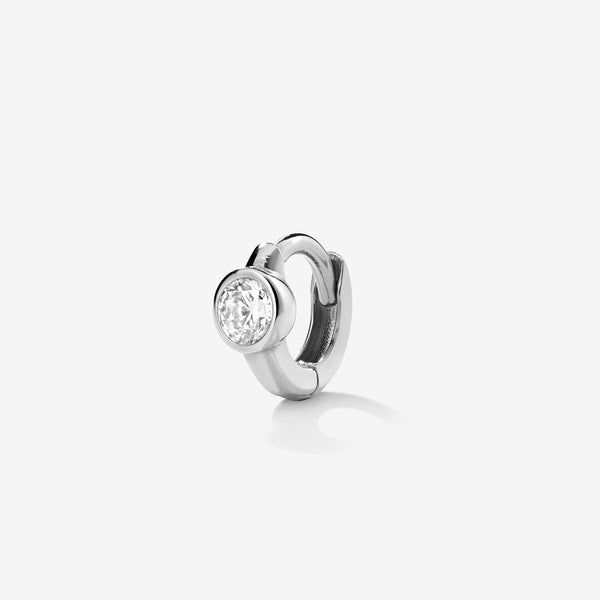 Lotto diamond hoop piercing