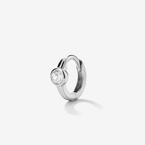 Lotto diamond hoop piercing