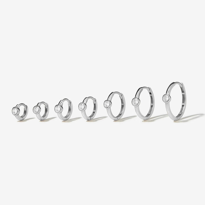Lotto diamond hoop piercing