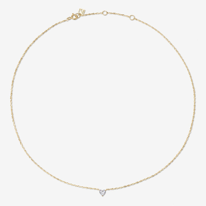 Luca heart diamond necklace