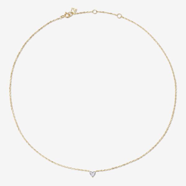 Luca heart diamond necklace