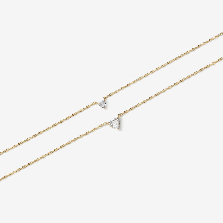 Luca heart diamond necklace