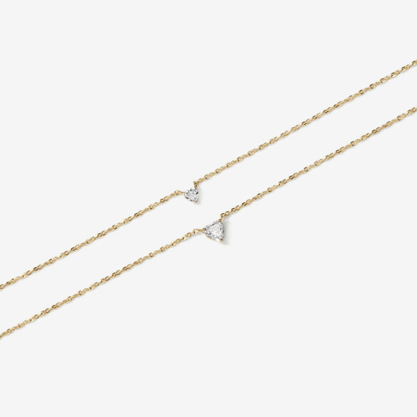 Luca heart diamond necklace