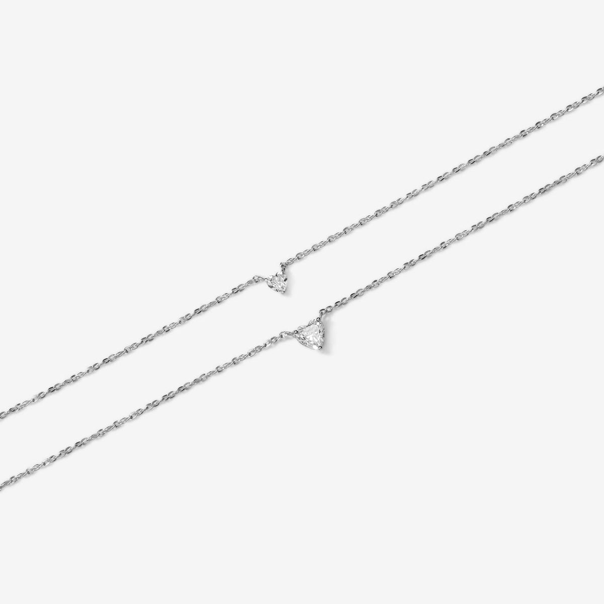 Luca heart diamond necklace