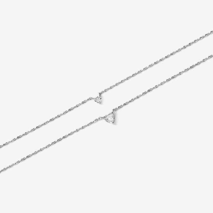 Luca heart diamond necklace